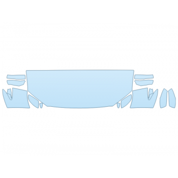 2026 HONDA RIDGELINE SPORT HOOD FENDERS MIRRORS 24 INCH STRAIGHT (WRAPPED EDGES) PPF kit 2026 HONDA RIDGELINE SPORT HOOD FENDERS MIRRORS 24 INCH STRAIGHT (WRAPPED EDGES) paint protection film kit