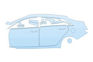 2027 HYUNDAI ELANTRA HYBRID BLUE DRIVER SIDE