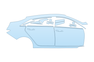 2027 HYUNDAI ELANTRA HYBRID BLUE PASSENGER SIDE