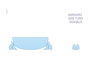2027 HYUNDAI ELANTRA HYBRID LUXURY HOOD FENDERS MIRRORS 24 INCH STRAIGHT (WRAPPED EDGES)