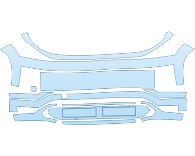 2026 HYUNDAI IONIQ 9 CALLIGRAPHY BUMPER PPF kit 2026 HYUNDAI IONIQ 9 CALLIGRAPHY BUMPER paint protection film kit