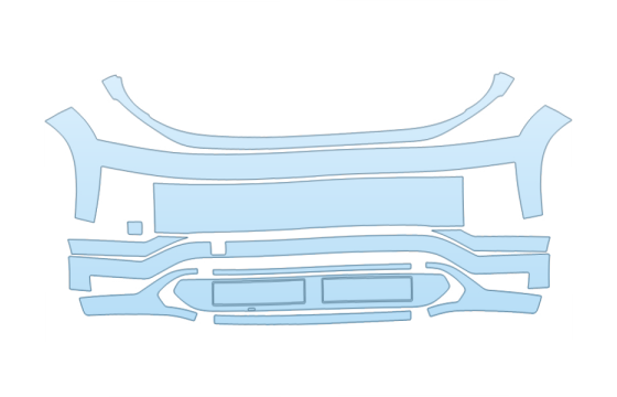 2027 HYUNDAI IONIQ 9 CALLIGRAPHY BUMPER PPF kit 2027 HYUNDAI IONIQ 9 CALLIGRAPHY BUMPER paint protection film kit