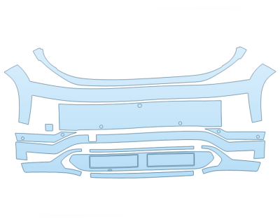 2026 HYUNDAI IONIQ 9 CALLIGRAPHY BUMPER W SENSORS PPF kit 2026 HYUNDAI IONIQ 9 CALLIGRAPHY BUMPER W SENSORS paint protection film kit