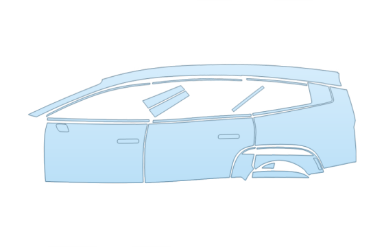 2027 HYUNDAI IONIQ 9 CALLIGRAPHY FULL DRIVER SIDE paint protection film kit