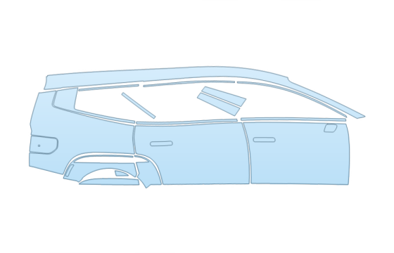 2027 HYUNDAI IONIQ 9 CALLIGRAPHY FULL PASSENGER SIDE PPF kit 2027 HYUNDAI IONIQ 9 CALLIGRAPHY FULL PASSENGER SIDE paint protection film kit