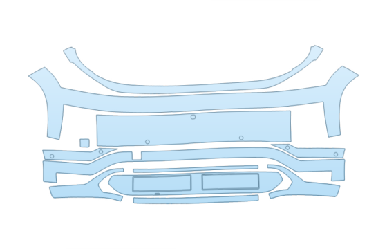 2027 HYUNDAI IONIQ 9 CALLIGRAPHY DESIGN BUMPER W SENSORS PPF kit 2027 HYUNDAI IONIQ 9 CALLIGRAPHY DESIGN BUMPER W SENSORS paint protection film kit