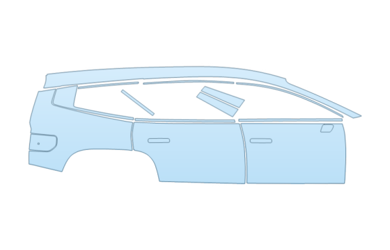 2027 HYUNDAI IONIQ 9 ESSENTIAL FULL PASSENGER SIDE paint protection film kit