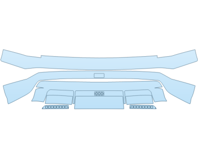 2026 HYUNDAI IONIQ 9 LIMITED REAR BUMPER PPF kit 2026 HYUNDAI IONIQ 9 LIMITED REAR BUMPER paint protection film kit