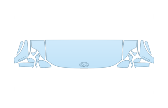 2027 HYUNDAI IONIQ 9 LIMITED HOOD FENDERS MIRRORS 24 INCH STRAIGHT (WRAPPED EDGES) PPF kit 2027 HYUNDAI IONIQ 9 LIMITED HOOD FENDERS MIRRORS 24 INCH STRAIGHT (WRAPPED EDGES) paint protection film kit