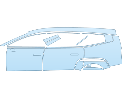 2026 HYUNDAI IONIQ 9 LIMITED FULL DRIVER SIDE PPF kit 2026 HYUNDAI IONIQ 9 LIMITED FULL DRIVER SIDE paint protection film kit