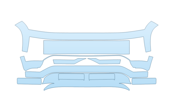 2027 HYUNDAI IONIQ 9 LIMITED BUMPER paint protection film kit