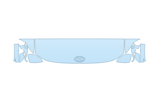 2027 HYUNDAI IONIQ 9 PREFERRED HOOD FENDERS MIRRORS 18 INCH STRAIGHT (WRAPPED EDGES) PPF kit 2027 HYUNDAI IONIQ 9 PREFERRED HOOD FENDERS MIRRORS 18 INCH STRAIGHT (WRAPPED EDGES) paint protection film kit