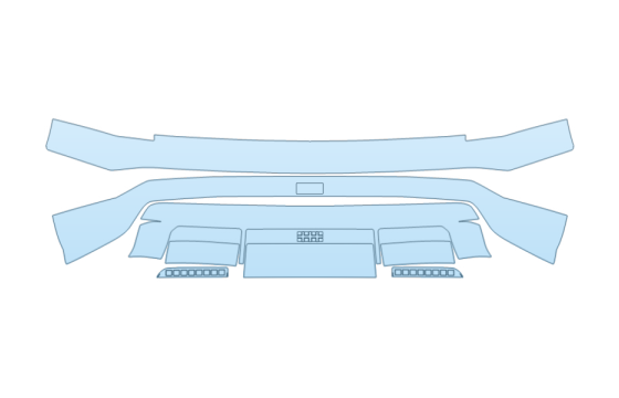 2027 HYUNDAI IONIQ 9 PREFERRED LUXURY REAR BUMPER paint protection film kit