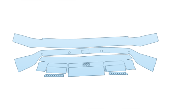 2027 HYUNDAI IONIQ 9 PREFERRED LUXURY REAR BUMPER W SENSORS paint protection film kit