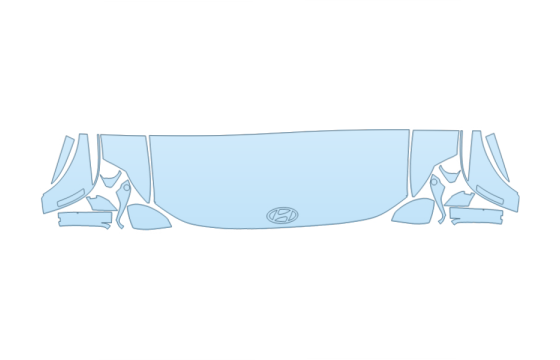 2027 HYUNDAI IONIQ 9 PREFERRED LUXURY HOOD FENDERS MIRRORS 24 INCH STRAIGHT (WRAPPED EDGES) PPF kit 2027 HYUNDAI IONIQ 9 PREFERRED LUXURY HOOD FENDERS MIRRORS 24 INCH STRAIGHT (WRAPPED EDGES) paint protection film kit