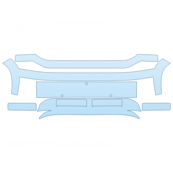 2026 HYUNDAI IONIQ 9 S BUMPER W SENSORS PPF kit 2026 HYUNDAI IONIQ 9 S BUMPER W SENSORS paint protection film kit