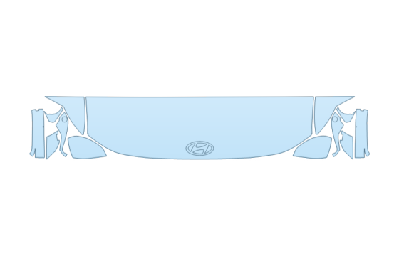 2027 HYUNDAI IONIQ 9 S HOOD FENDERS MIRRORS 18 INCH STRAIGHT (WRAPPED EDGES) PPF kit 2027 HYUNDAI IONIQ 9 S HOOD FENDERS MIRRORS 18 INCH STRAIGHT (WRAPPED EDGES) paint protection film kit