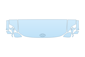 2027 HYUNDAI IONIQ 9 S HOOD FENDERS MIRRORS 24 INCH STRAIGHT (WRAPPED EDGES)