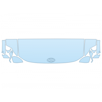 2026 HYUNDAI IONIQ 9 S HOOD FENDERS MIRRORS 24 INCH STRAIGHT (WRAPPED EDGES) PPF kit 2026 HYUNDAI IONIQ 9 S HOOD FENDERS MIRRORS 24 INCH STRAIGHT (WRAPPED EDGES) paint protection film kit