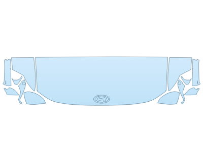 2026 HYUNDAI IONIQ 9 S HOOD FENDERS MIRRORS 24 INCH STRAIGHT (WRAPPED EDGES) PPF kit 2026 HYUNDAI IONIQ 9 S HOOD FENDERS MIRRORS 24 INCH STRAIGHT (WRAPPED EDGES) paint protection film kit