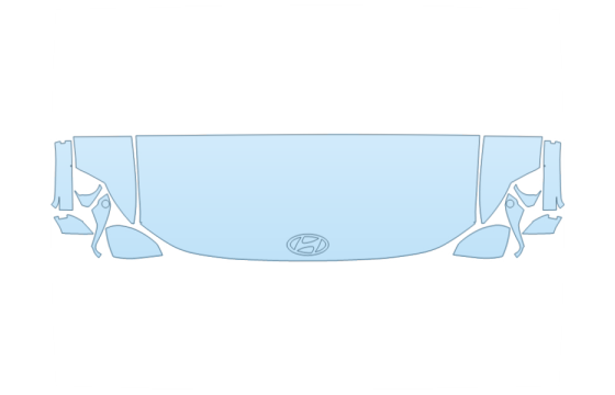 2027 HYUNDAI IONIQ 9 S HOOD FENDERS MIRRORS 24 INCH STRAIGHT (WRAPPED EDGES) PPF kit 2027 HYUNDAI IONIQ 9 S HOOD FENDERS MIRRORS 24 INCH STRAIGHT (WRAPPED EDGES) paint protection film kit
