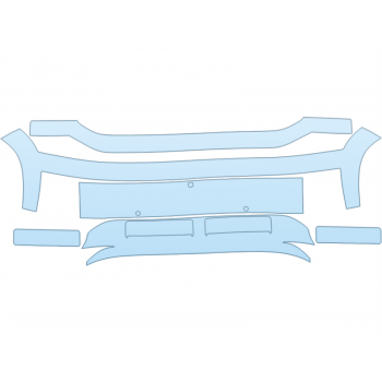 2026 HYUNDAI IONIQ 9 SE BUMPER W SENSORS PPF kit 2026 HYUNDAI IONIQ 9 SE BUMPER W SENSORS paint protection film kit