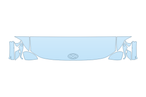 2027 HYUNDAI IONIQ 9 SE HOOD FENDERS MIRRORS 18 INCH STRAIGHT (WRAPPED EDGES)