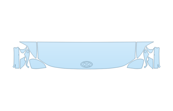 2027 HYUNDAI IONIQ 9 SE HOOD FENDERS MIRRORS 18 INCH STRAIGHT (WRAPPED EDGES) PPF kit 2027 HYUNDAI IONIQ 9 SE HOOD FENDERS MIRRORS 18 INCH STRAIGHT (WRAPPED EDGES) paint protection film kit