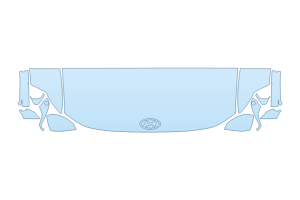 2027 HYUNDAI IONIQ 9 SE HOOD FENDERS MIRRORS 24 INCH STRAIGHT (WRAPPED EDGES)