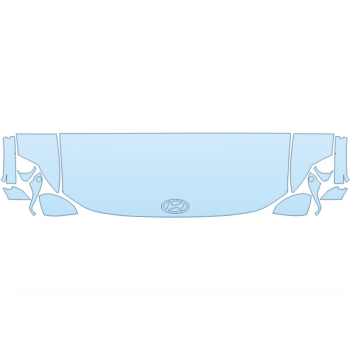 2026 HYUNDAI IONIQ 9 SE HOOD FENDERS MIRRORS 24 INCH STRAIGHT (WRAPPED EDGES) PPF kit 2026 HYUNDAI IONIQ 9 SE HOOD FENDERS MIRRORS 24 INCH STRAIGHT (WRAPPED EDGES) paint protection film kit