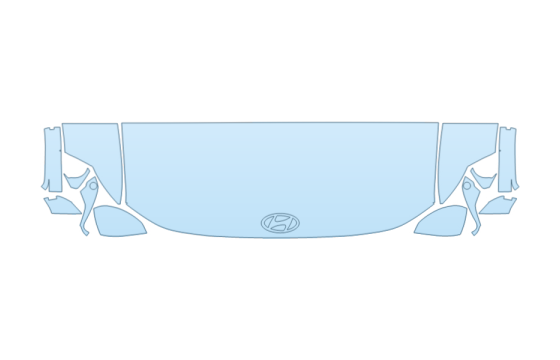 2027 HYUNDAI IONIQ 9 SE HOOD FENDERS MIRRORS 24 INCH STRAIGHT (WRAPPED EDGES) PPF kit 2027 HYUNDAI IONIQ 9 SE HOOD FENDERS MIRRORS 24 INCH STRAIGHT (WRAPPED EDGES) paint protection film kit