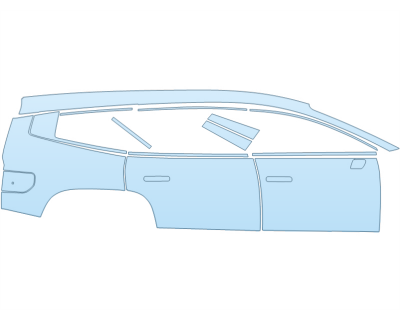 2026 HYUNDAI IONIQ 9 SE FULL PASSENGER SIDE PPF kit 2026 HYUNDAI IONIQ 9 SE FULL PASSENGER SIDE paint protection film kit