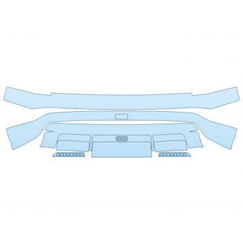 2026 HYUNDAI IONIQ 9 SEL REAR BUMPER PPF kit 2026 HYUNDAI IONIQ 9 SEL REAR BUMPER paint protection film kit
