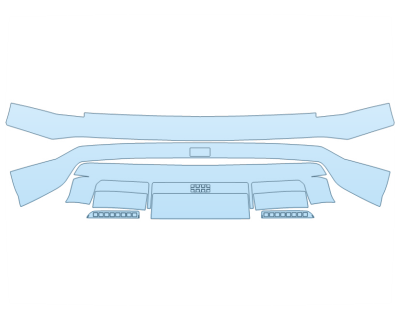2026 HYUNDAI IONIQ 9 SEL REAR BUMPER PPF kit 2026 HYUNDAI IONIQ 9 SEL REAR BUMPER paint protection film kit