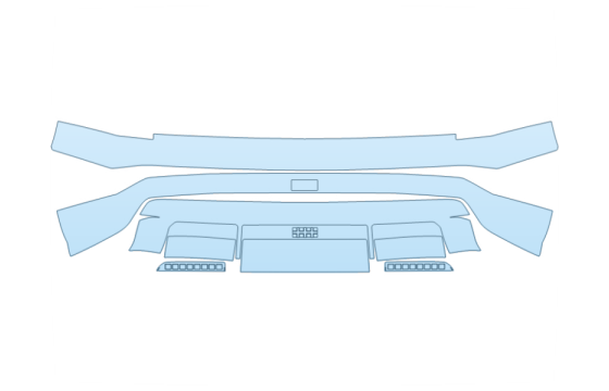 2027 HYUNDAI IONIQ 9 SEL REAR BUMPER PPF kit 2027 HYUNDAI IONIQ 9 SEL REAR BUMPER paint protection film kit