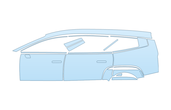 2027 HYUNDAI IONIQ 9 SEL FULL DRIVER SIDE PPF kit 2027 HYUNDAI IONIQ 9 SEL FULL DRIVER SIDE paint protection film kit