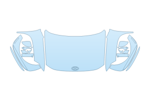 2027 HYUNDAI IONIQ 9 SEL HOOD FENDERS MIRRORS FULL (WRAPPED EDGES)