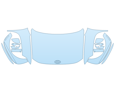 2026 HYUNDAI IONIQ 9 SEL HOOD FENDERS MIRRORS FULL (WRAPPED EDGES) PPF kit 2026 HYUNDAI IONIQ 9 SEL HOOD FENDERS MIRRORS FULL (WRAPPED EDGES) paint protection film kit