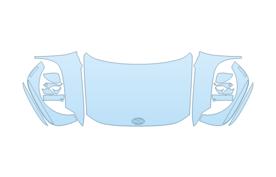 2027 HYUNDAI IONIQ 9 SEL HOOD FENDERS MIRRORS FULL (WRAPPED EDGES) paint protection film kit