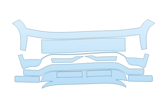 2027 HYUNDAI IONIQ 9 SEL BUMPER paint protection film kit