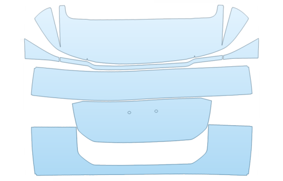 2027 HYUNDAI PALISADE CALLIGRAPHY REAR HATCH PPF kit 2027 HYUNDAI PALISADE CALLIGRAPHY REAR HATCH paint protection film kit