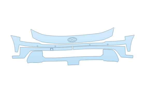 2027 HYUNDAI PALISADE LIMITED BUMPER PPF kit 2027 HYUNDAI PALISADE LIMITED BUMPER paint protection film kit