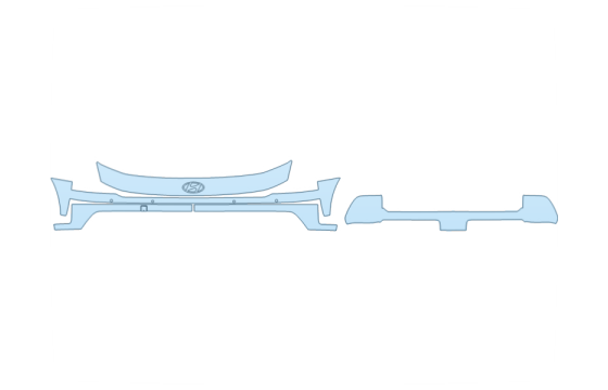 2027 HYUNDAI PALISADE LIMITED BUMPER PPF kit 2027 HYUNDAI PALISADE LIMITED BUMPER paint protection film kit