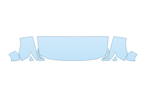 2027 HYUNDAI PALISADE LIMITED HOOD FENDERS MIRRORS 24 INCH STRAIGHT (WRAPPED EDGES)