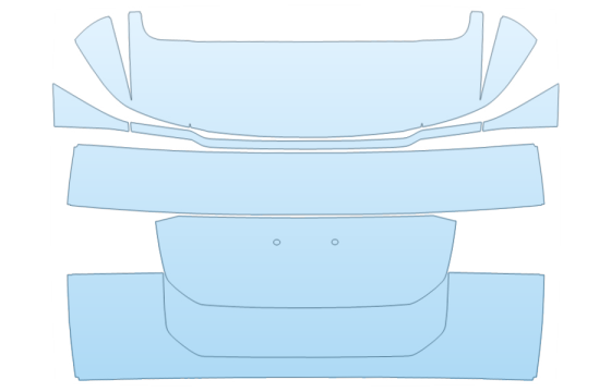 2027 HYUNDAI PALISADE LIMITED REAR HATCH paint protection film kit