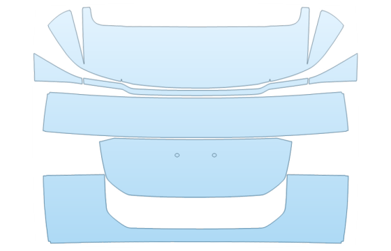 2027 HYUNDAI PALISADE SE REAR HATCH PPF kit 2027 HYUNDAI PALISADE SE REAR HATCH paint protection film kit