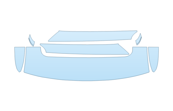 2027 HYUNDAI PALISADE SE ROOF PILLARS W/SUNROOF paint protection film kit