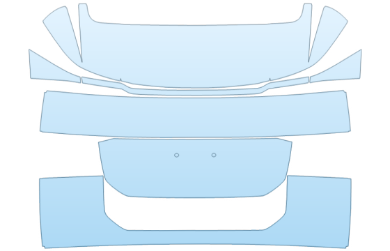 2027 HYUNDAI PALISADE SEL CONVENIENCE REAR HATCH PPF kit 2027 HYUNDAI PALISADE SEL CONVENIENCE REAR HATCH paint protection film kit