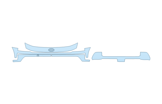 2027 HYUNDAI PALISADE SEL PREMIUM BUMPER paint protection film kit