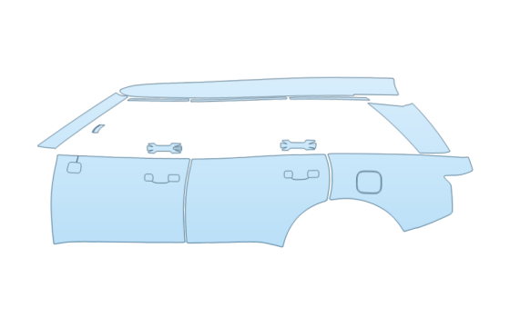 2027 HYUNDAI PALISADE SEL PREMIUM DRIVER SIDE PPF kit 2027 HYUNDAI PALISADE SEL PREMIUM DRIVER SIDE paint protection film kit